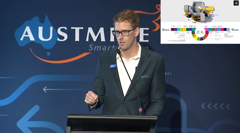 Simon Thompson, RME's General Manager of Engineering, presenting at the Austmine Mining Innovation Roadshow